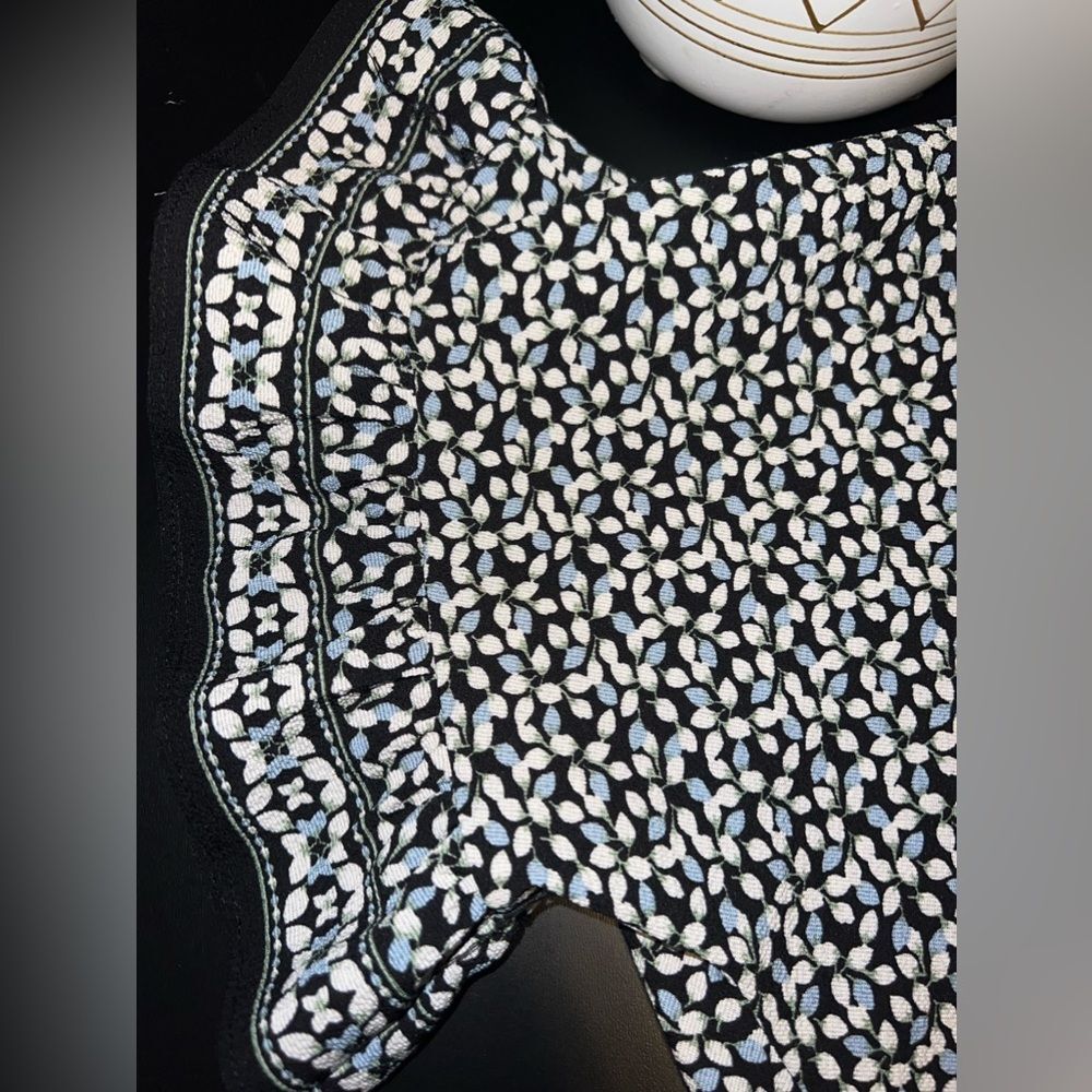 Max Studio Button Down Front Knot Blouse With Flo… - image 5